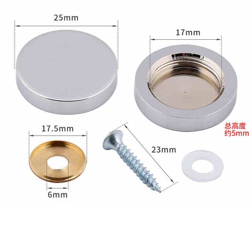 Mirror screws cap screw brass - mirror,