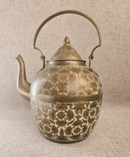 Vintage indian enamel brass - indian,