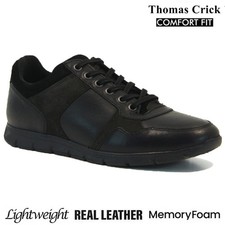 MENS LEATHER MEMORY FOAM