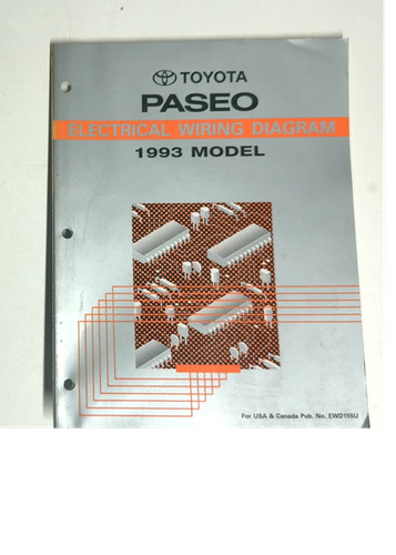 1993 toyota paseo electrical - 1993,