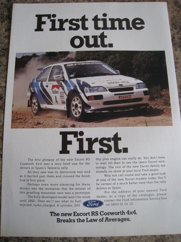 Ford escort cosworth 4x4 - escort,