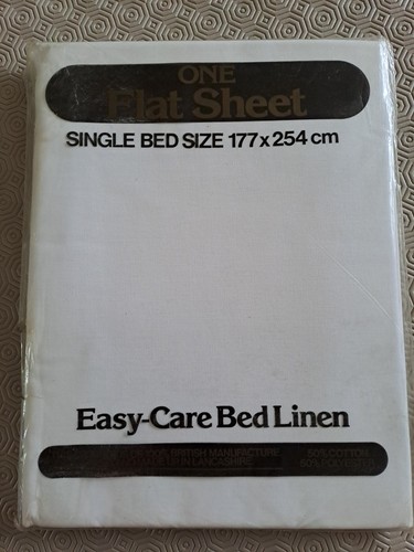 1970s single bed - sheet, -old