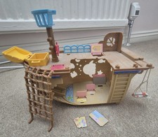 Sylvanian Families Ship - Adventure Treasure Ship 5210 - Incomplete
