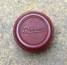 Vintage German Red Bakelite Box Case "Rotaprint"