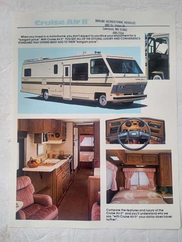 Cruise air motorhomes 1986 - cruise, ii