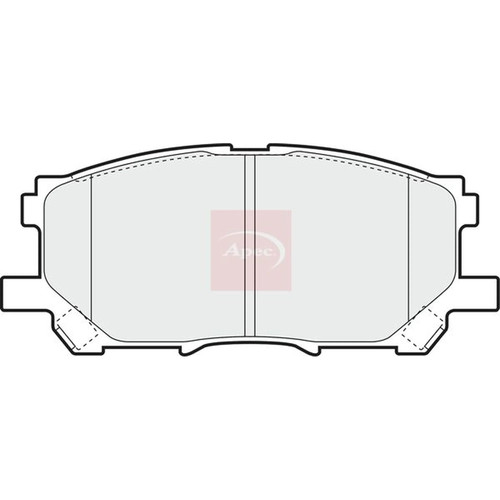 Apec front brake pad set - pad,