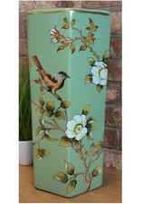 Hexagonal green birds floral - hexagonal,