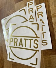 Pratts Circle Sticker Decal