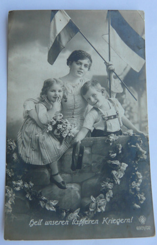 Ww1 german postcard feldpost - ww1,