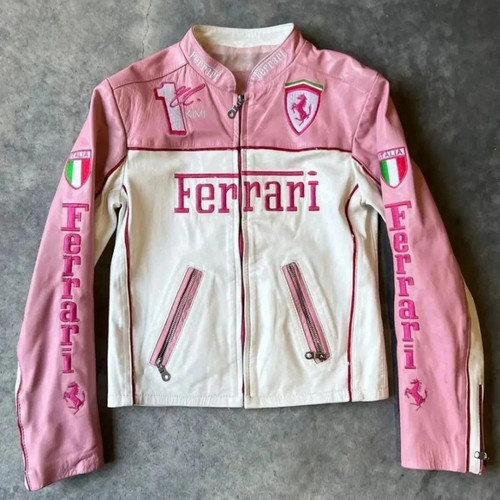 Women ferrari leather - ferrari, jacket