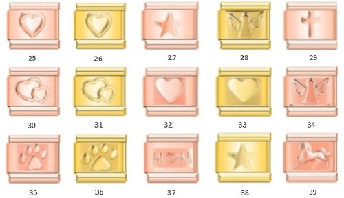 Italian charms bracelet - charms,