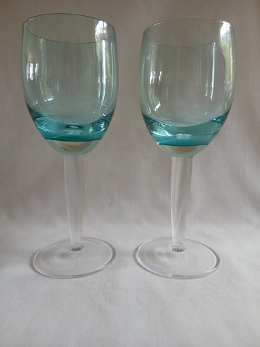Denby azure wine glasses - denby,