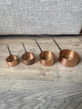 Set of 4 Small Vintage Copper