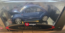 Burago 1/18 Scale Diecast - 3392 Volkswagen New Beetle 1998 blue