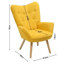 High Back Linen Fabric