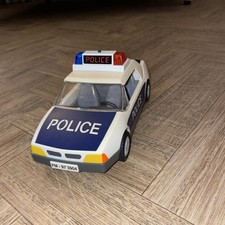 Vintage Playmobil Police Car 1997 With Working Flashing Lights