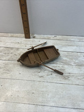 Sylvanian Families Large Canoe with oars Toy Collectible Boat Brown Free Postage