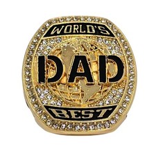 World's Best Dad Ring, Gold
