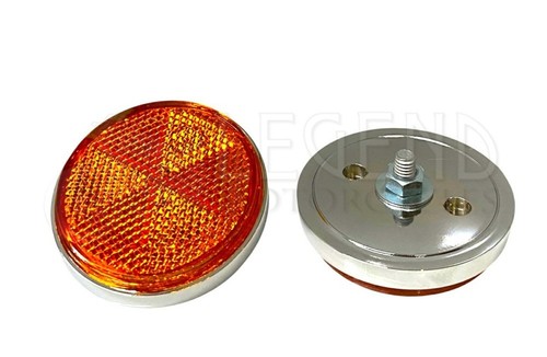 Orange motorcycle reflectors - orange,