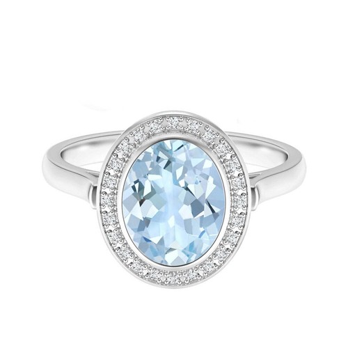 Vintage style oval cut natural - vintage,