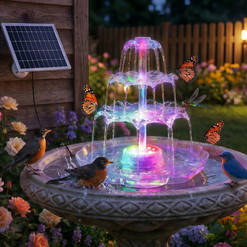 Solar fountain floating - solar,