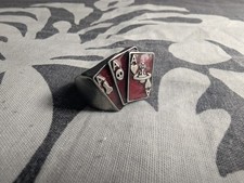 Vivienne Westwood Playing Cards with Orb Dick Skull Heart Open Ring UK Size O1/2