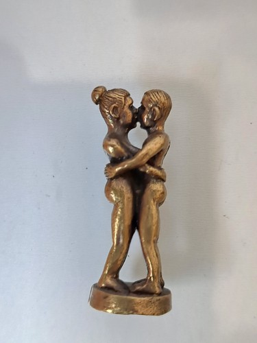 Old bronze figurine nude - old,