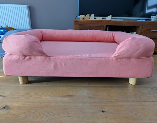 Omlet pink upholstered fabric - upholstered,