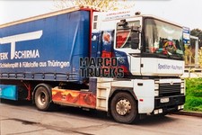 Truck photo Renault Magnum tarpaulin trailer Germany white Spedition Kauf #e4es