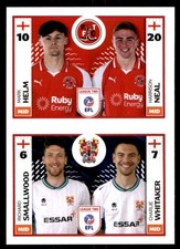 Panini EFL 2025-2026 Fleetwood Town / Tranmere Rovers No. 740A-785B