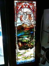Vintage Stained Glass  Door by