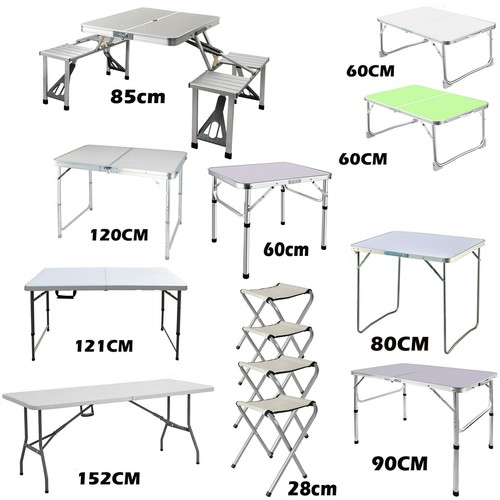 Folding table portable fold - fold, up
