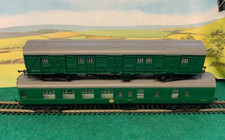 TRIANG BR SOUTHERN REGION  UTILITY VAN  WITH  BRAKE END COACH + S. 1