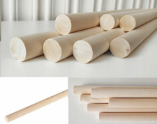 1.2m x 22mm Wooden Wood Broom