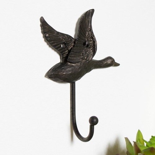 Metal duck flying - metal, vintage