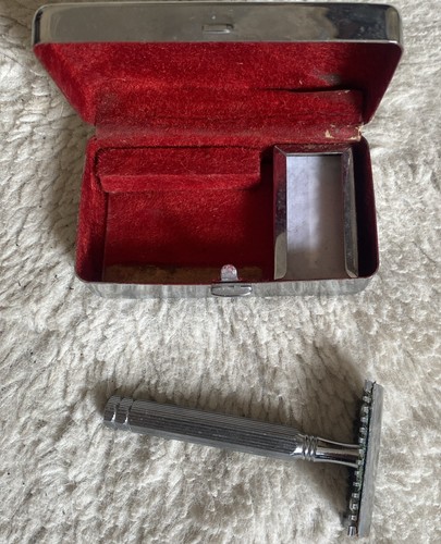 Vintage metal double edge - metal,