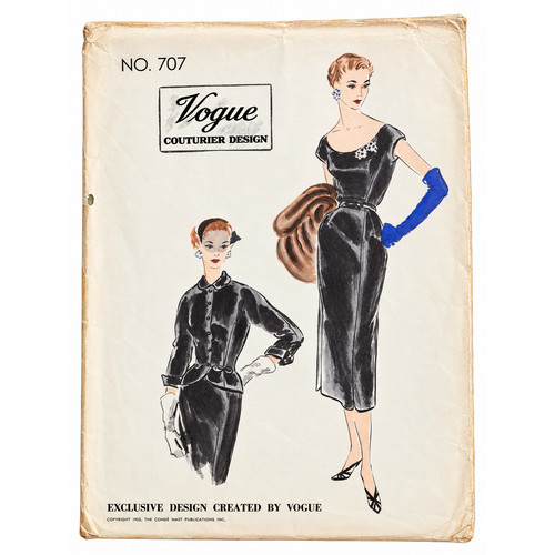 1952 vogue couturier - 707, dress