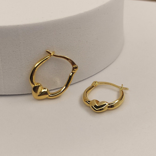 Gold sterling silver small - on,