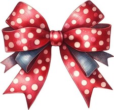 Christmas Red Coquette Bow