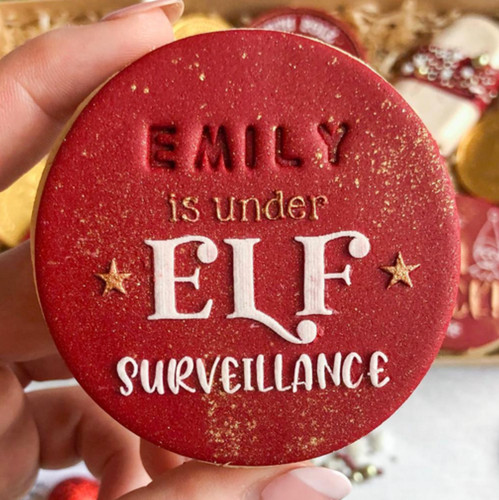 Christmas elf surv stamp