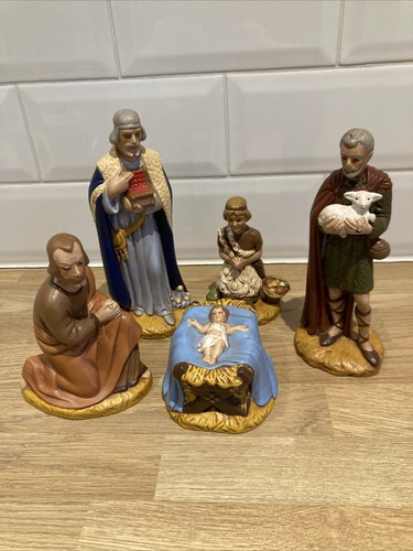 Vintage ceramic nativity - ceramic,