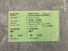 THE JAM UN-USED BINGLEY HALL