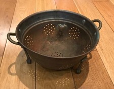 Vintage  Copper Colander With