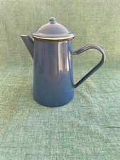 French Enamel Coffee Pot With