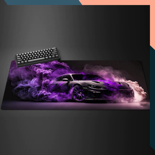 Large black sports car gaming - large,