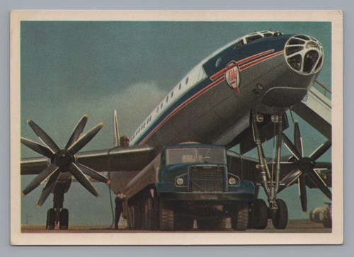 Aeroflot tupolev 114 - aeroflot,