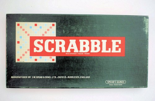 Vintage scrabble board game - vintage,