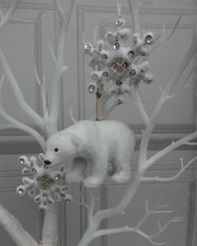Polar Bear & Snowflakes Christmas Tree Decorations