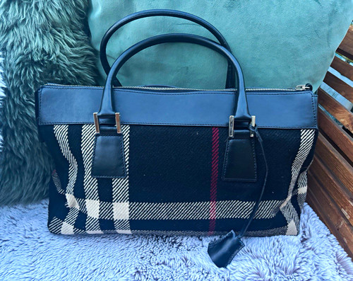 Burberry nova check zip - check, tote