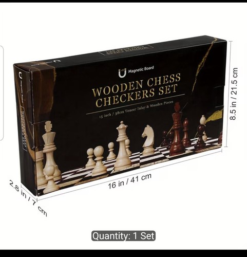 Wooden chess checkers - wooden,